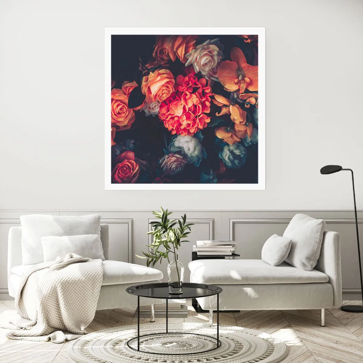 Affisch - Som hos de holländska mästarna - 30x30 cm