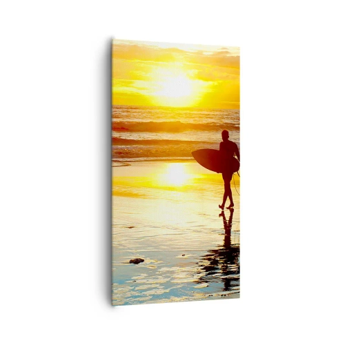 Canvastavla - Bild på duk - Kämpes återkomst - 65x120 cm