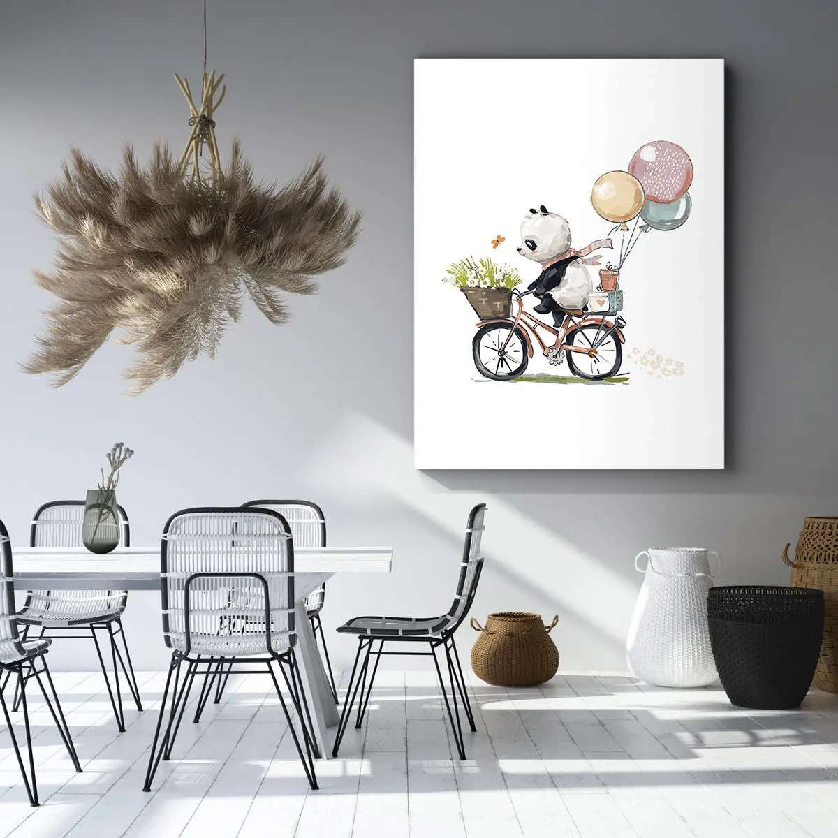 Canvastavla - Bild på duk - Lycklig dag - 50x70 cm