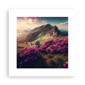 Affisch - Sommar i fjällen - 30x30 cm