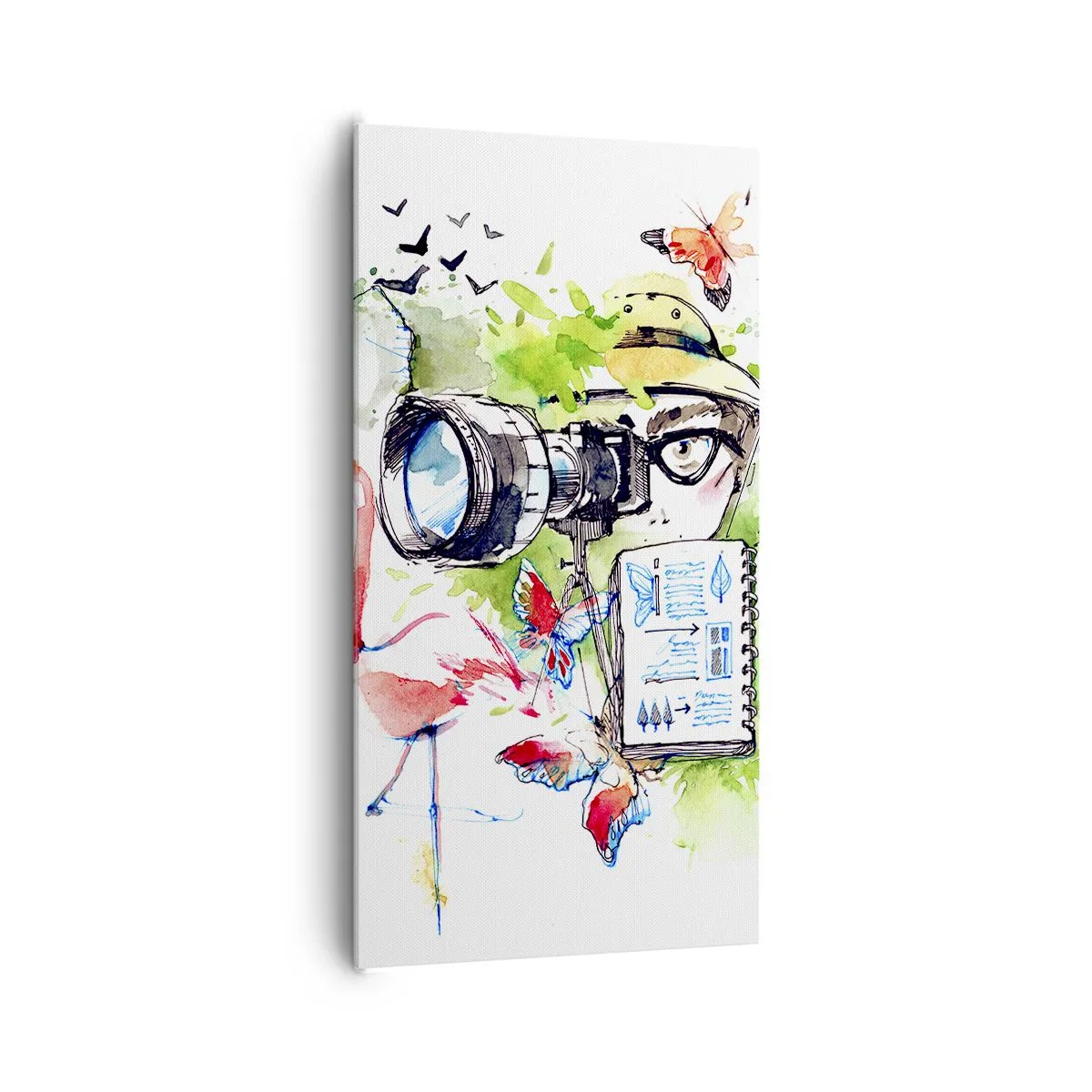 Canvastavla - Bild på duk - I resenärens objektiv - 65x120 cm