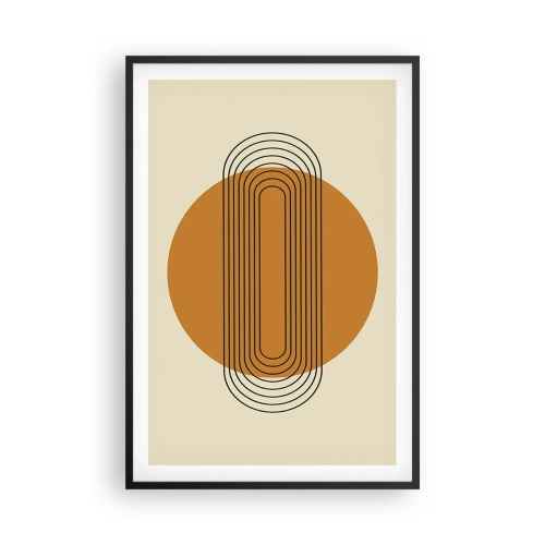 Affisch i svart ram - Perfekt plan - 61x91 cm