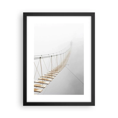 Affisch i svart ram - Vart leder den dig? - 30x40 cm