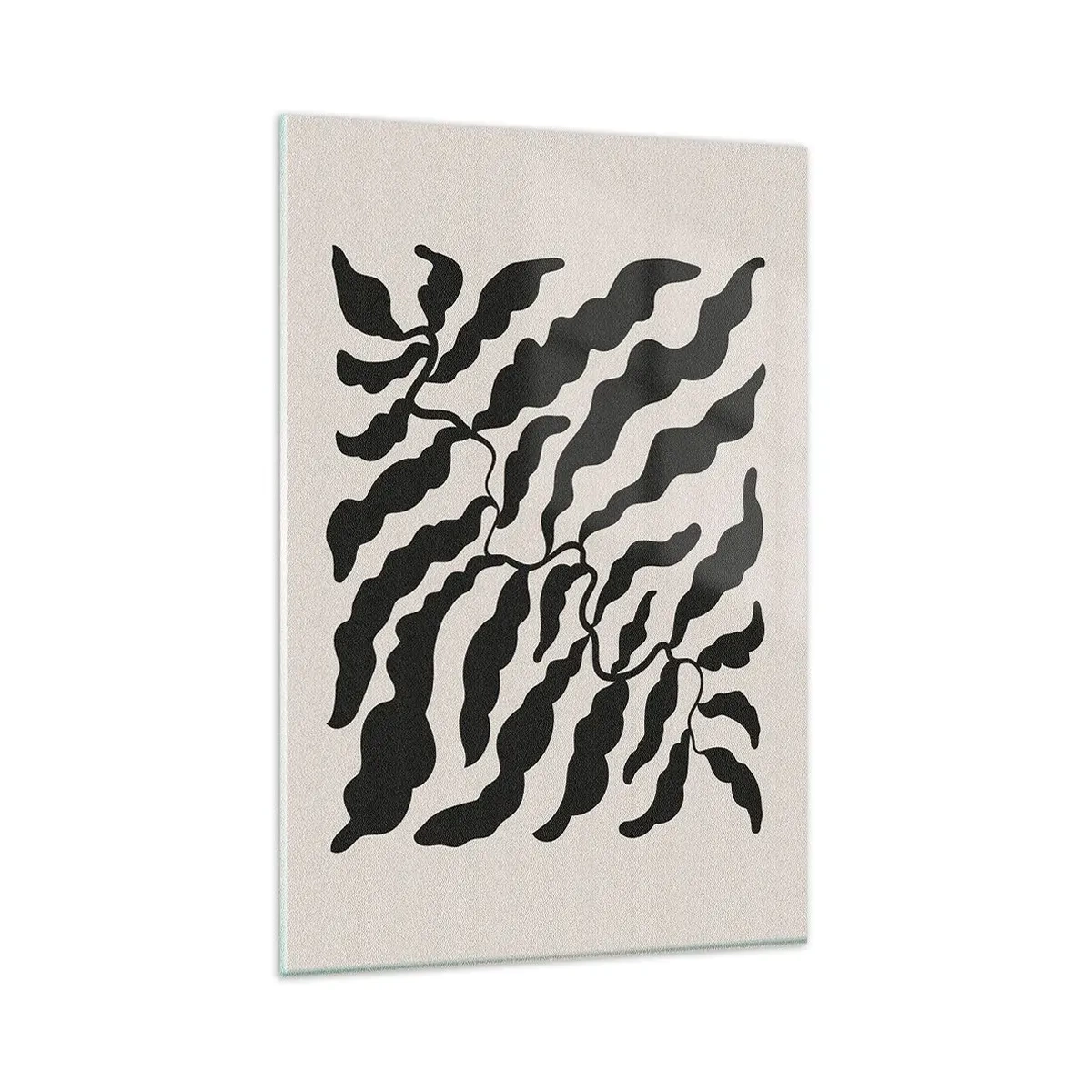Glastavla - Bild på glas - Kvadratens natur - 80x120 cm