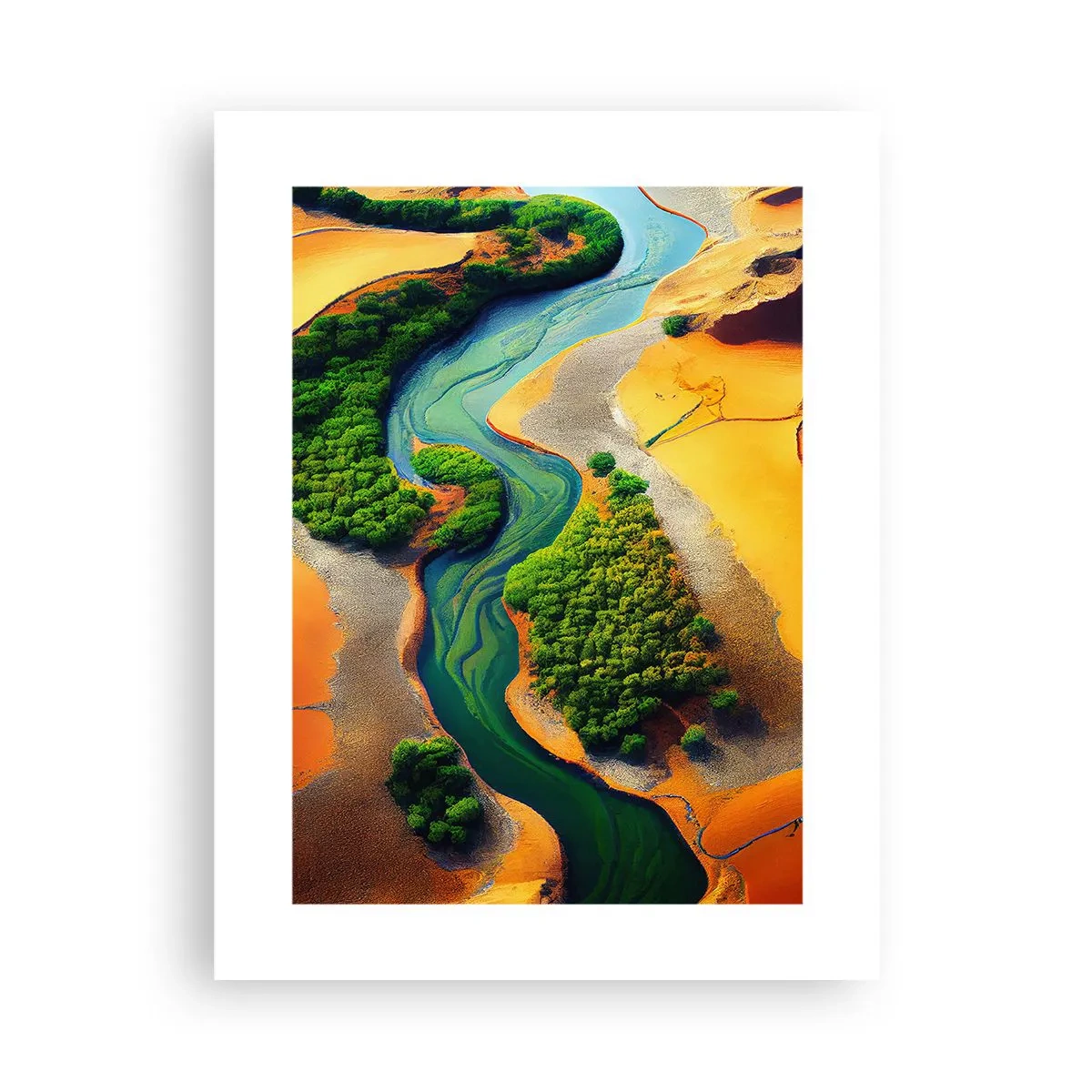 Affisch - Livgivande flod - 30x40 cm
