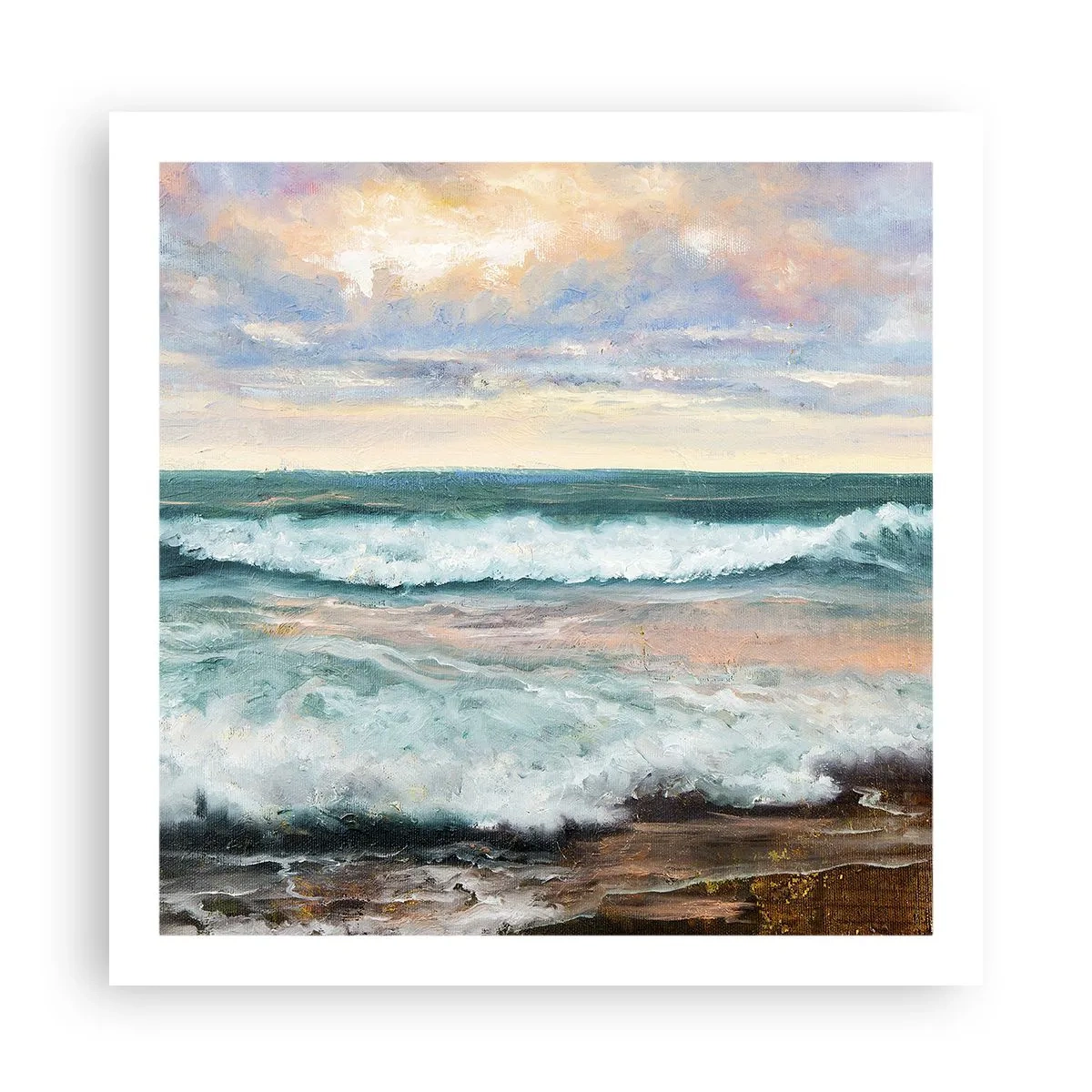 Affisch - Här kan du släta ut din själ - 60x60 cm