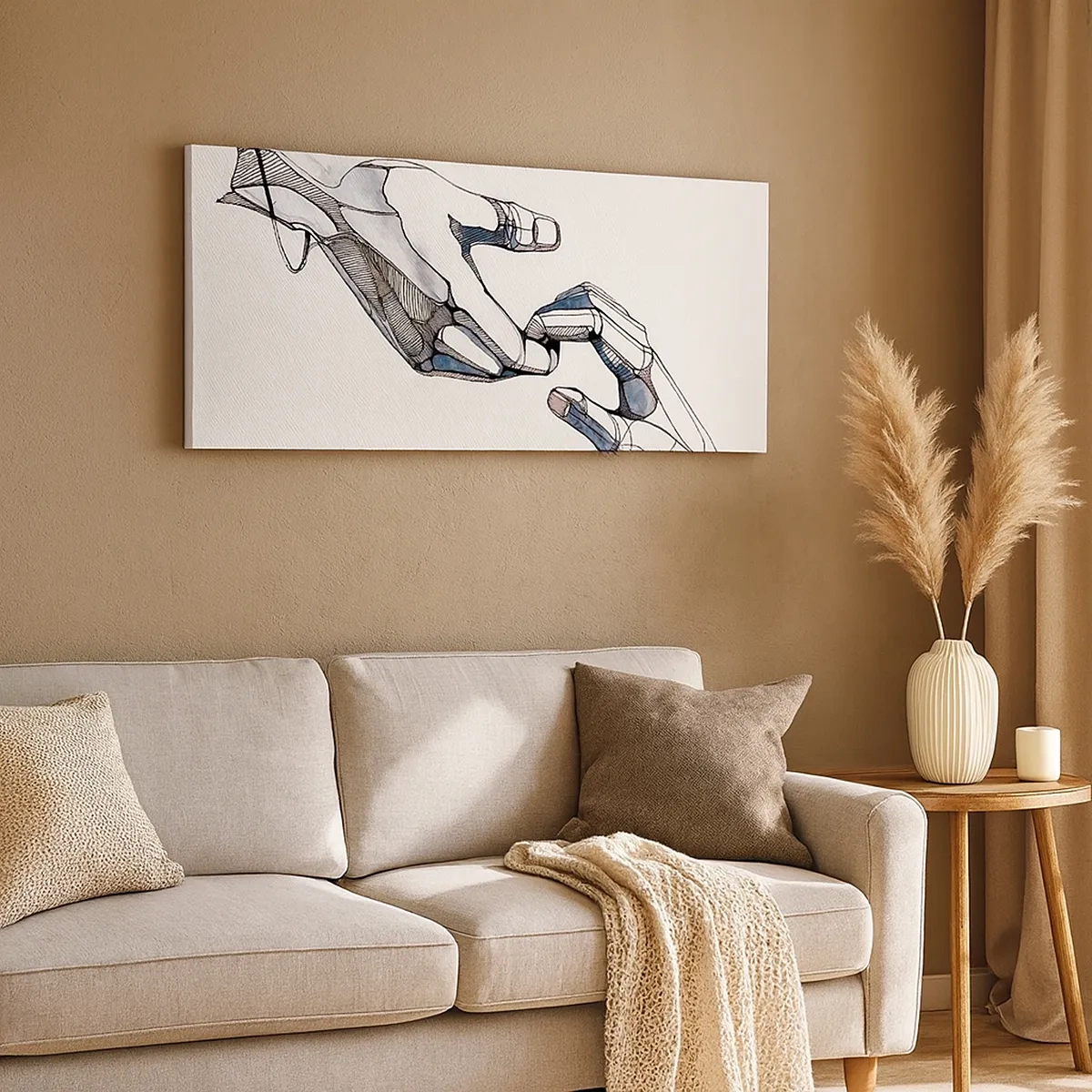 Canvastavla - Bild på duk - God gest - 30x30 cm