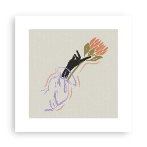 Affisch - En systerlig beröring - 30x30 cm