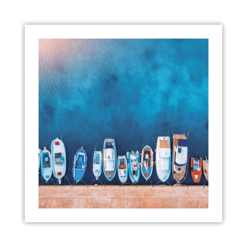 Affisch - I en rad - 50x50 cm