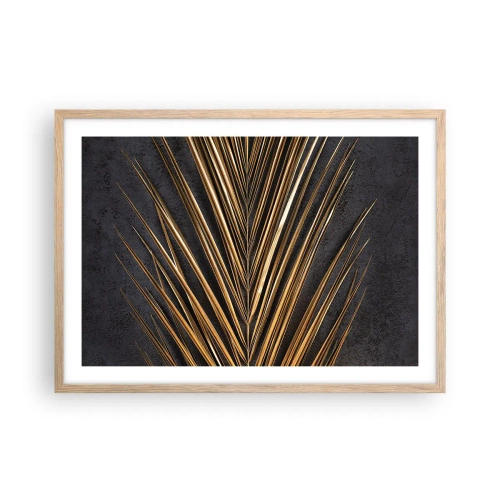 Affisch i ram av ljusek - Tropikens guld - 70x50 cm