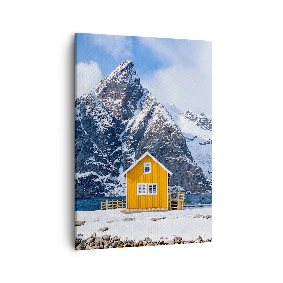 Canvastavla - Bild på duk - Skandinavisk semester - 50x70 cm