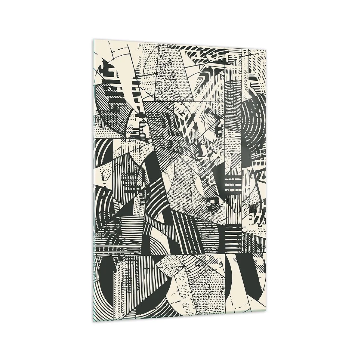 Glastavla - Bild på glas - Nutidens dynamik - 70x100 cm