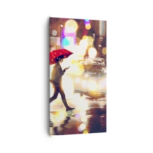 Canvastavla - Bild på duk - Solig trots allt - 65x120 cm