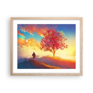 Affisch i ram av ljusek - Pilgrim i målet - 50x40 cm