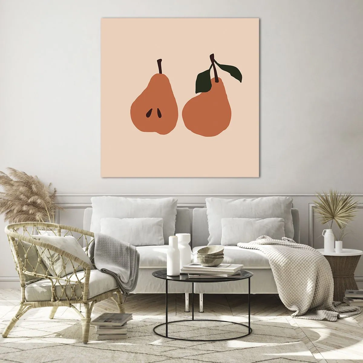 Glastavla - Bild på glas - Bara sötma - 70x70 cm