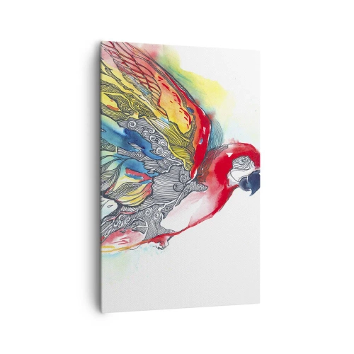 Canvastavla - Bild på duk - Lev färgglatt - 80x120 cm