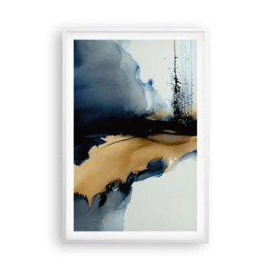 Affisch i vit ram - Bakom ridån - 61x91 cm