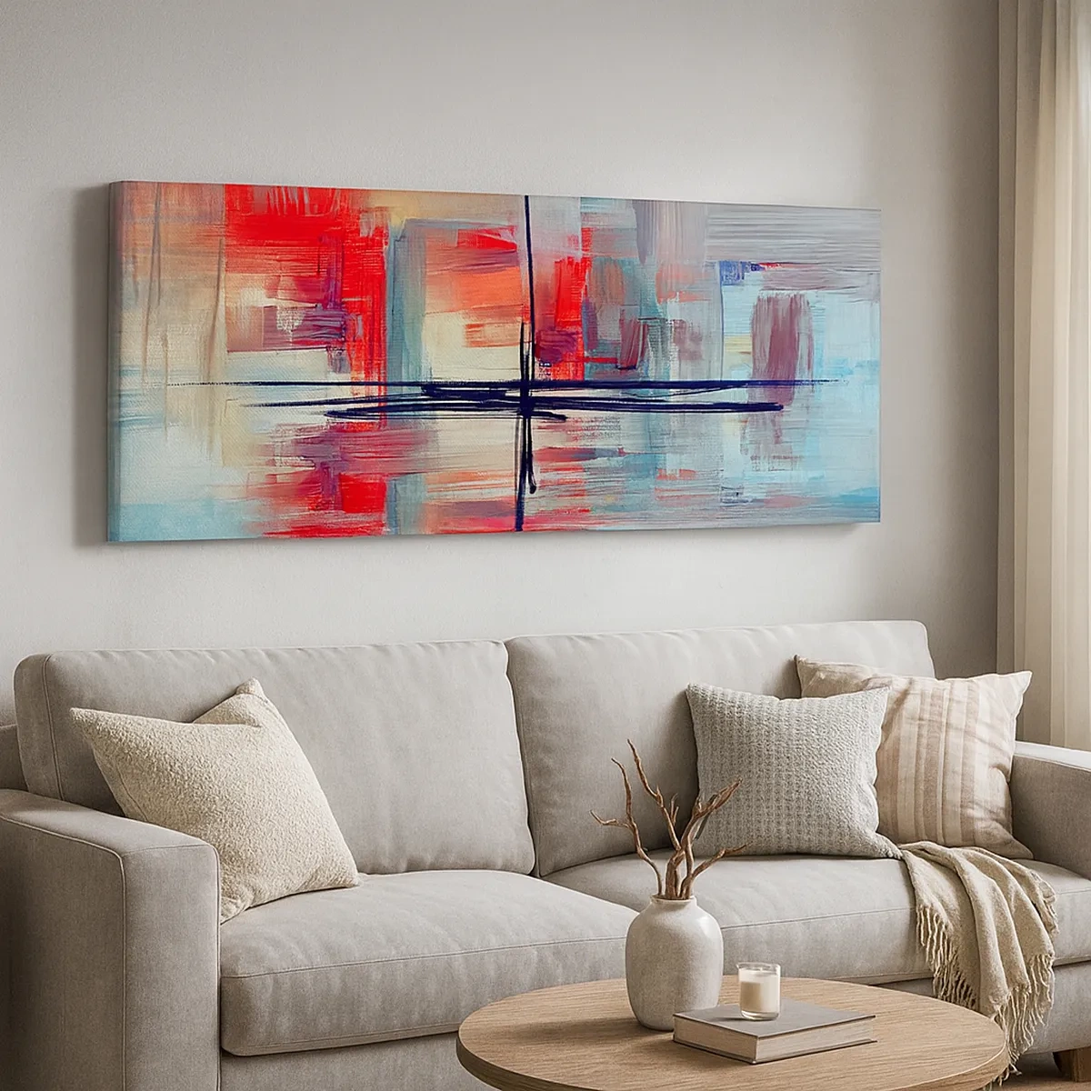 Canvastavla - Bild på duk - Landskap i en okänd dimension - 30x30 cm