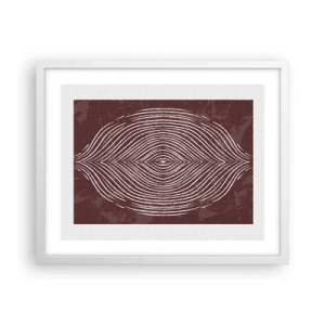 Affisch i vit ram - Rymden talar - 50x40 cm