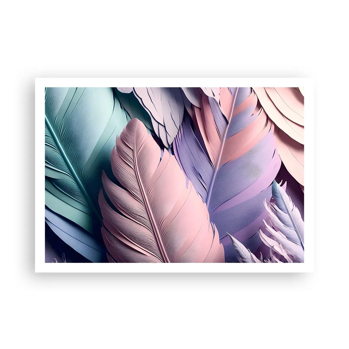 Affisch - Fågelstil - 100x70 cm