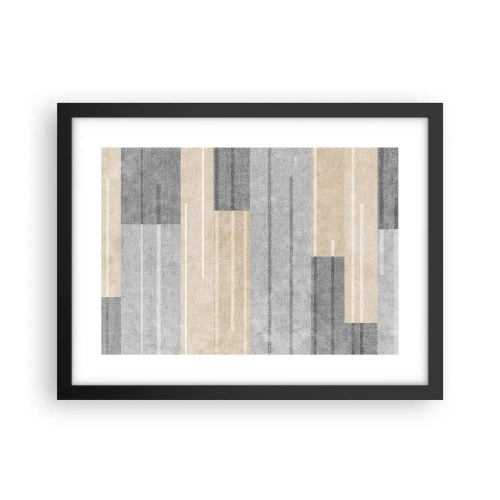 Affisch i svart ram - Komposition: allt i lod - 40x30 cm