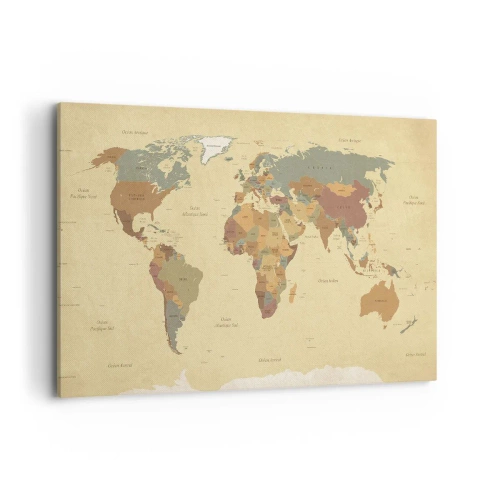 Canvastavla - Bild på duk - För dig - hela världen - 120x80 cm