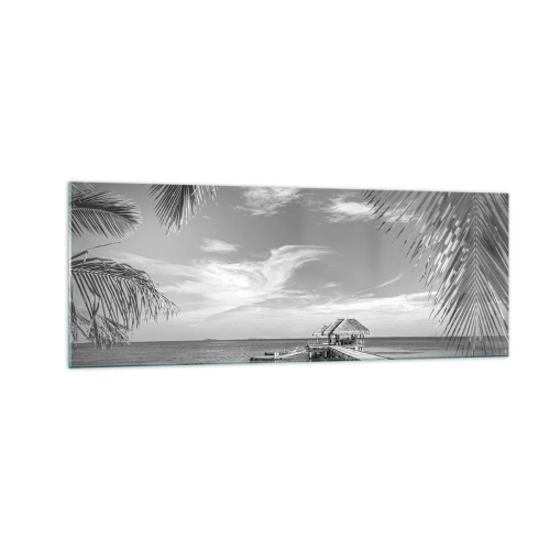 Glastavla - Bild på glas - Minne eller dröm? - 140x50 cm