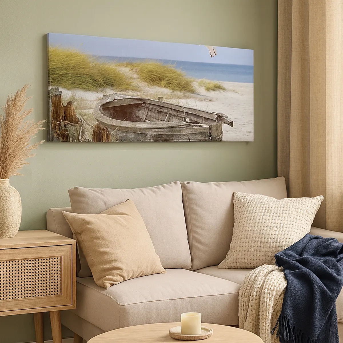 Canvastavla - Bild på duk - Doppade i vinden - 30x30 cm