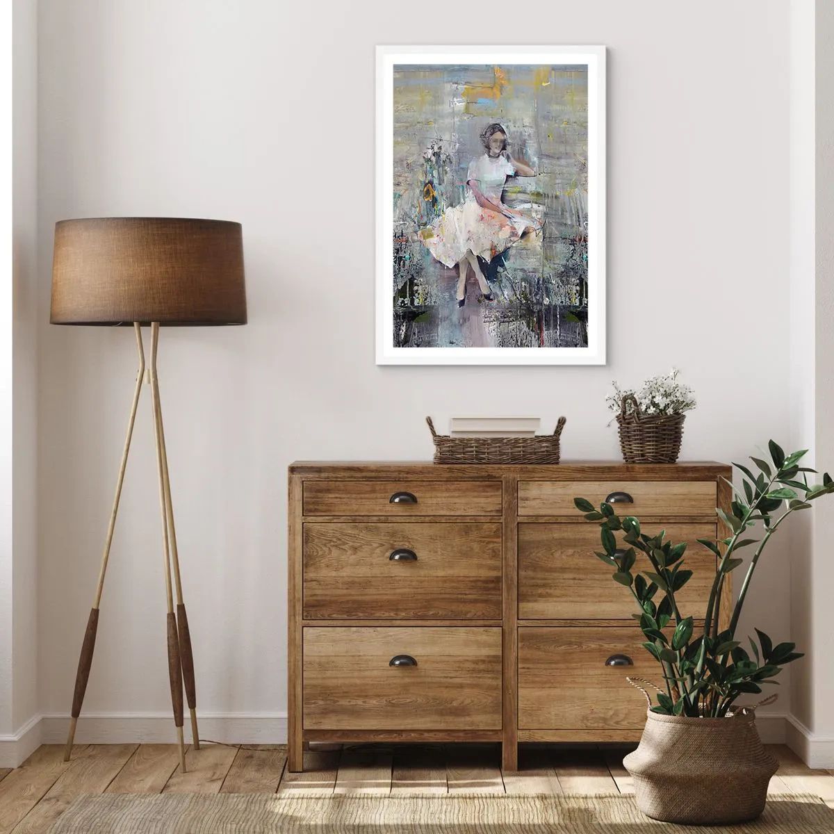 Affisch i vit ram - Klassisk och modern - 70x100 cm