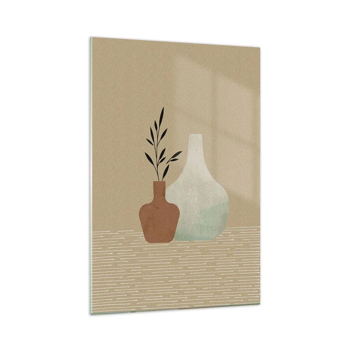 Glastavla - Bild på glas - Vas och dess idé - 70x100 cm