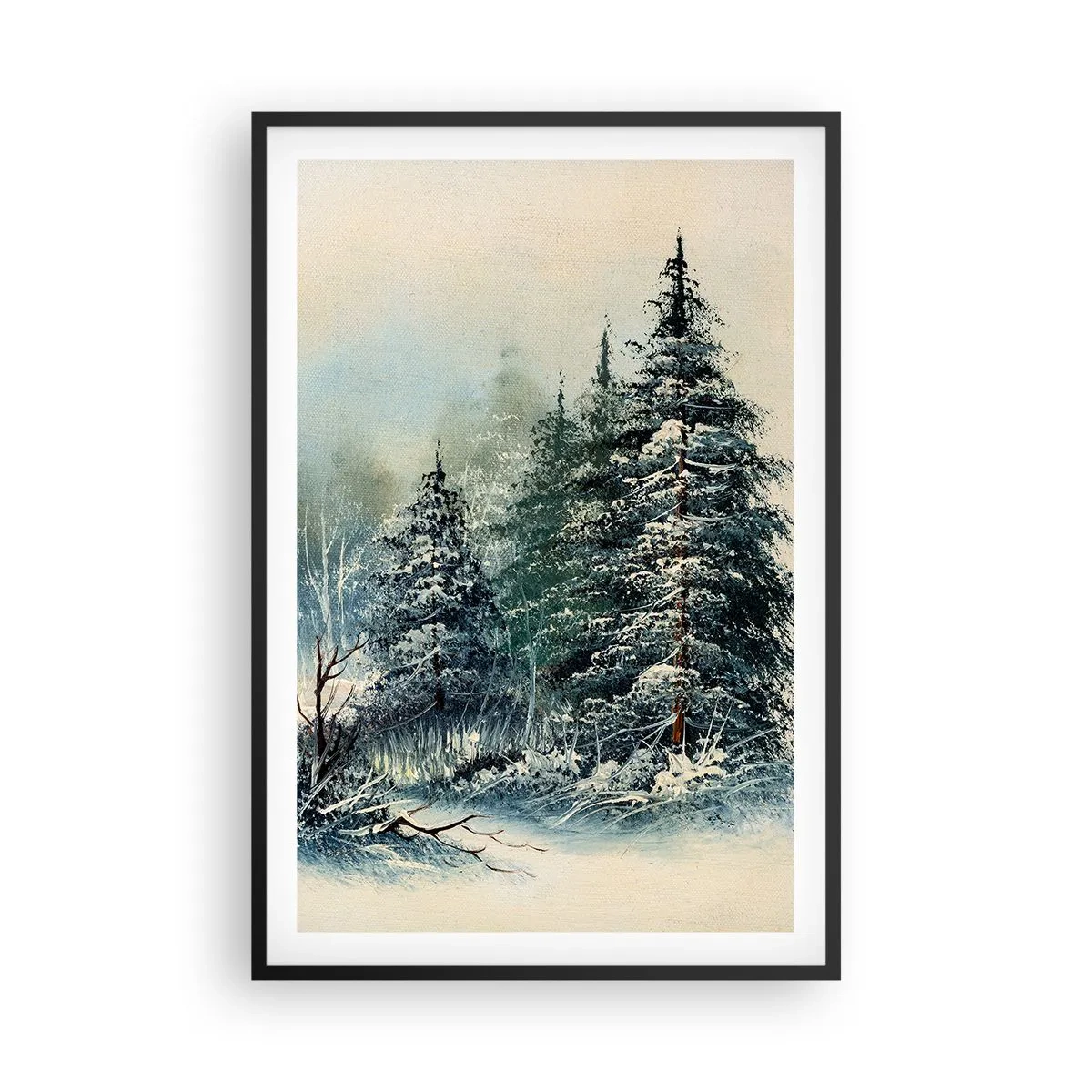 Affisch i svart ram - Redo för Julen - 61x91 cm