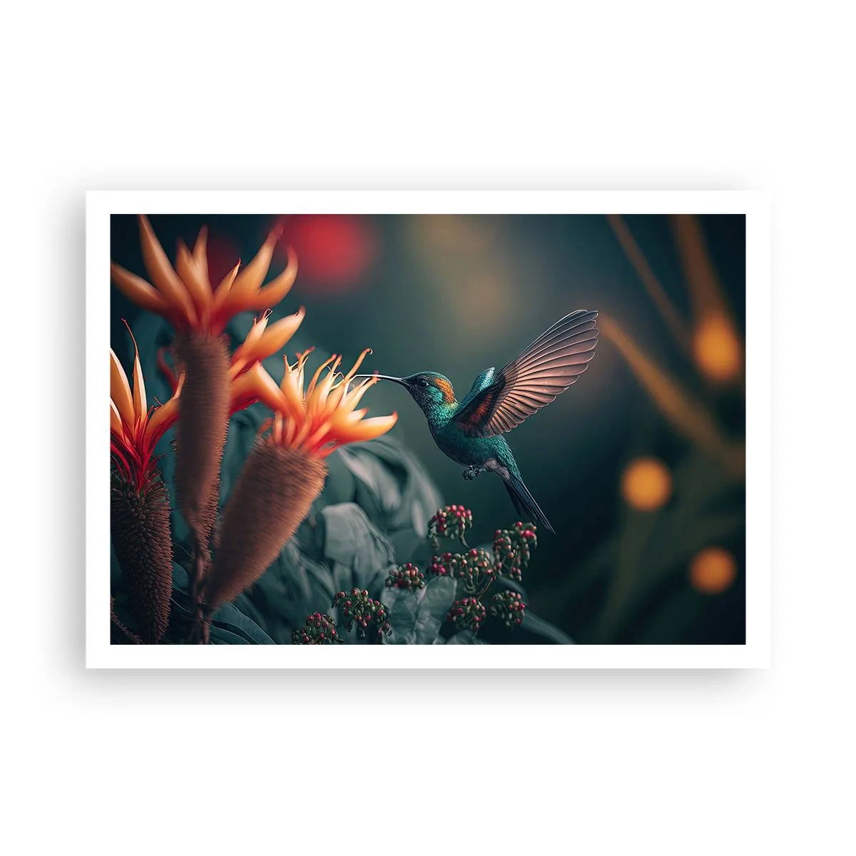 Affisch - Ett verkligt färgglatt liv - 100x70 cm