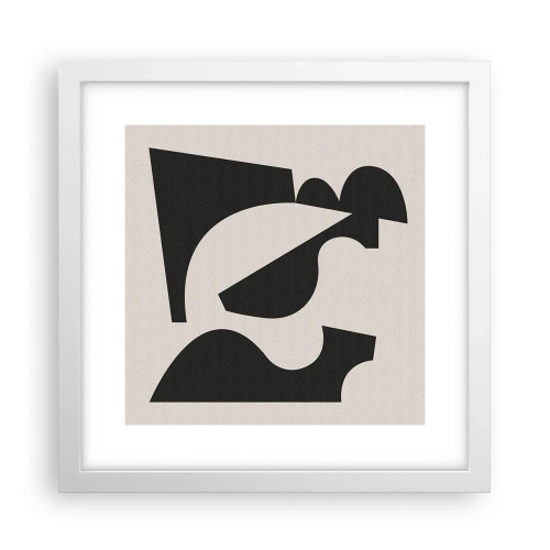 Affisch i vit ram - För självmontering - 30x30 cm