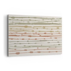 Canvastavla - Bild på duk - Musikalisk färgnotation - 100x70 cm