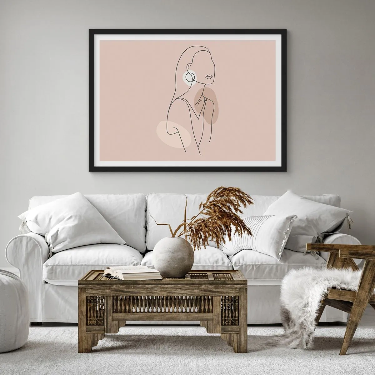 Affisch i svart ram - Flickaktighetens ikon - 50x40 cm