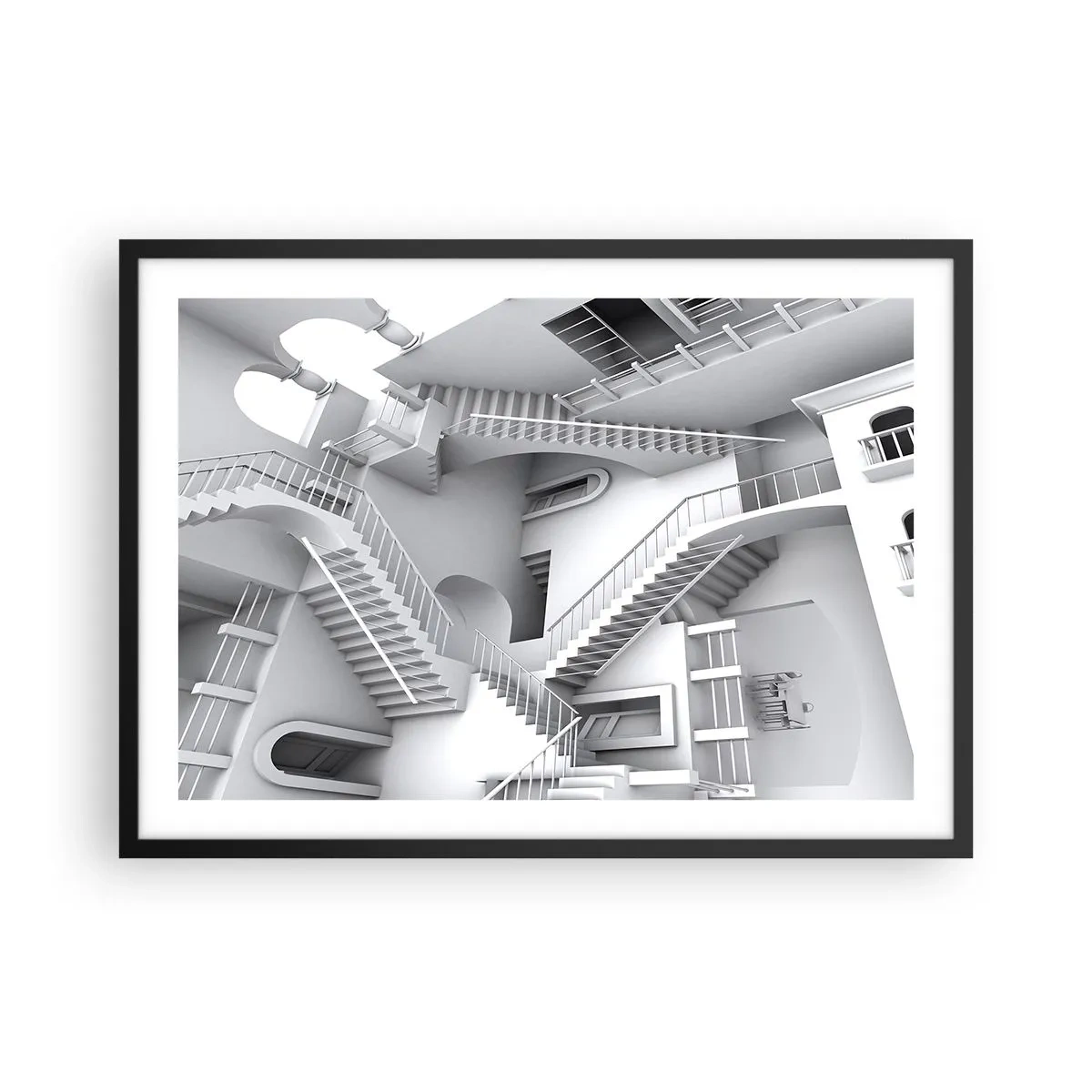 Affisch i svart ram - Rummets paradoxer - 70x50 cm