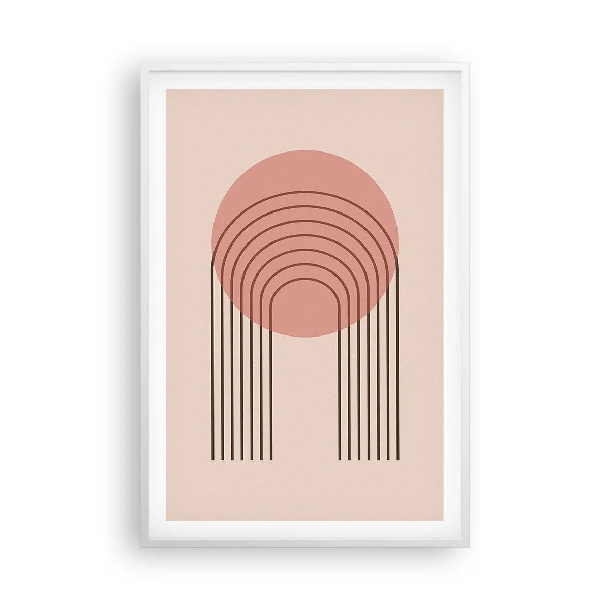 Affisch i vit ram - Ostoppad attraktionskraft - 61x91 cm