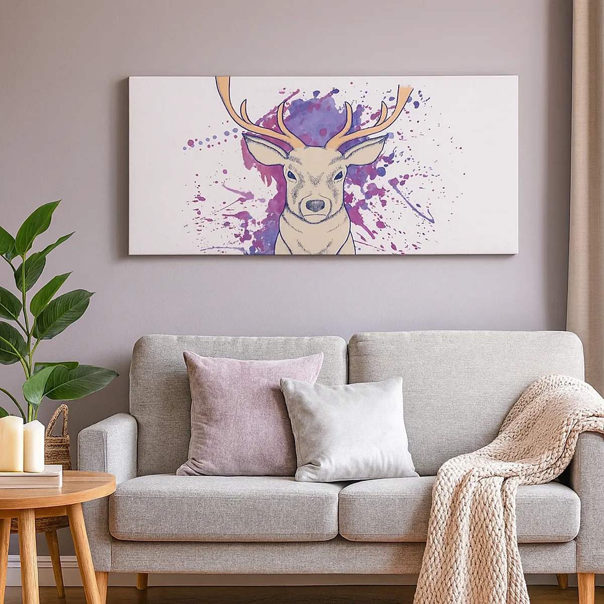 Canvastavla - Bild på duk - Mod och balans - 30x30 cm