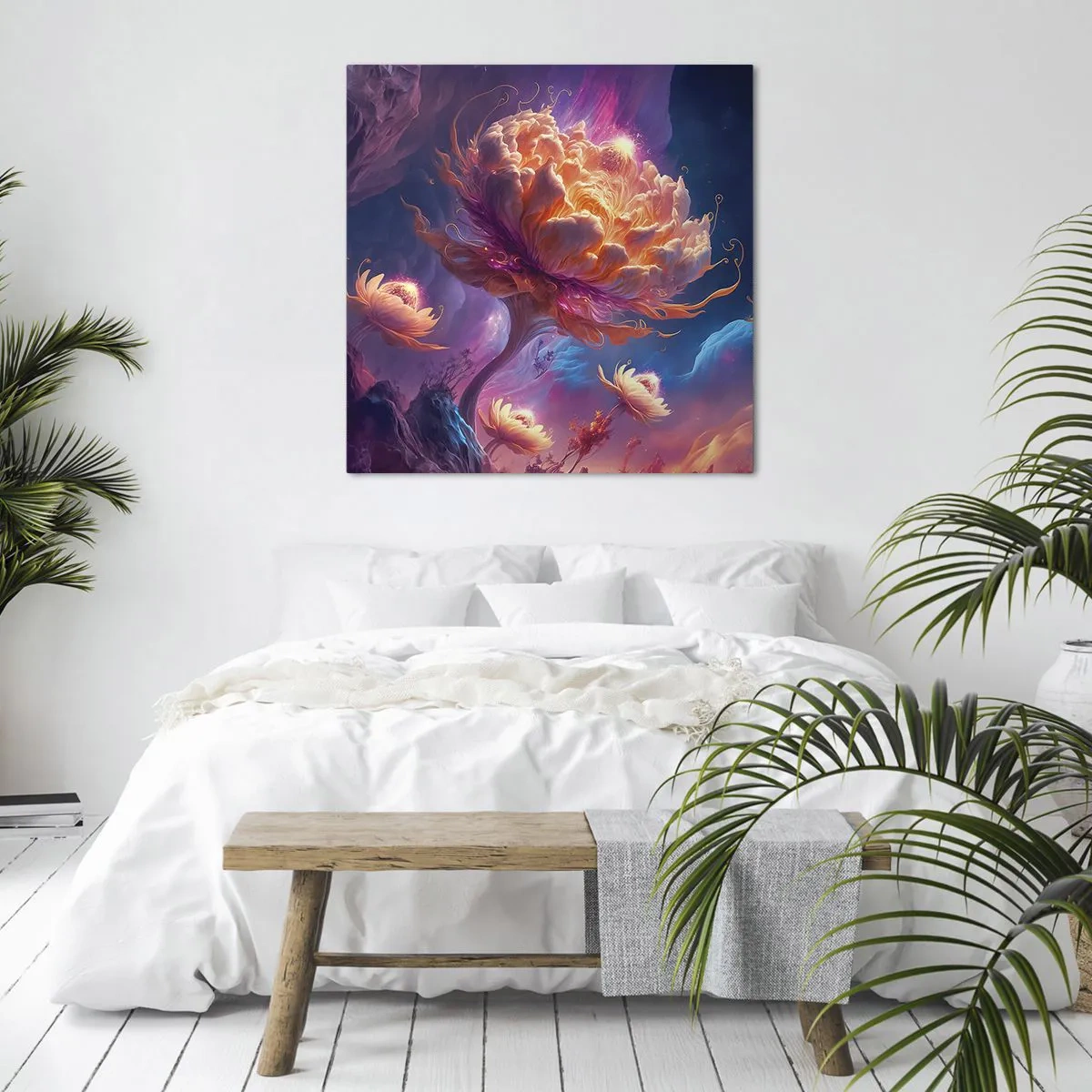 Canvastavla - Bild på duk - En annan värld - 70x70 cm