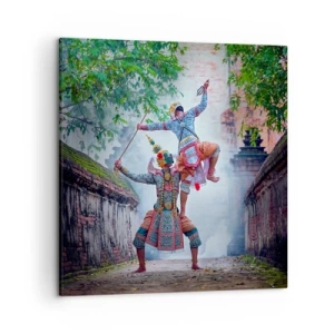 Canvastavla - Bild på duk - Dödligt vacker dans - 50x50 cm