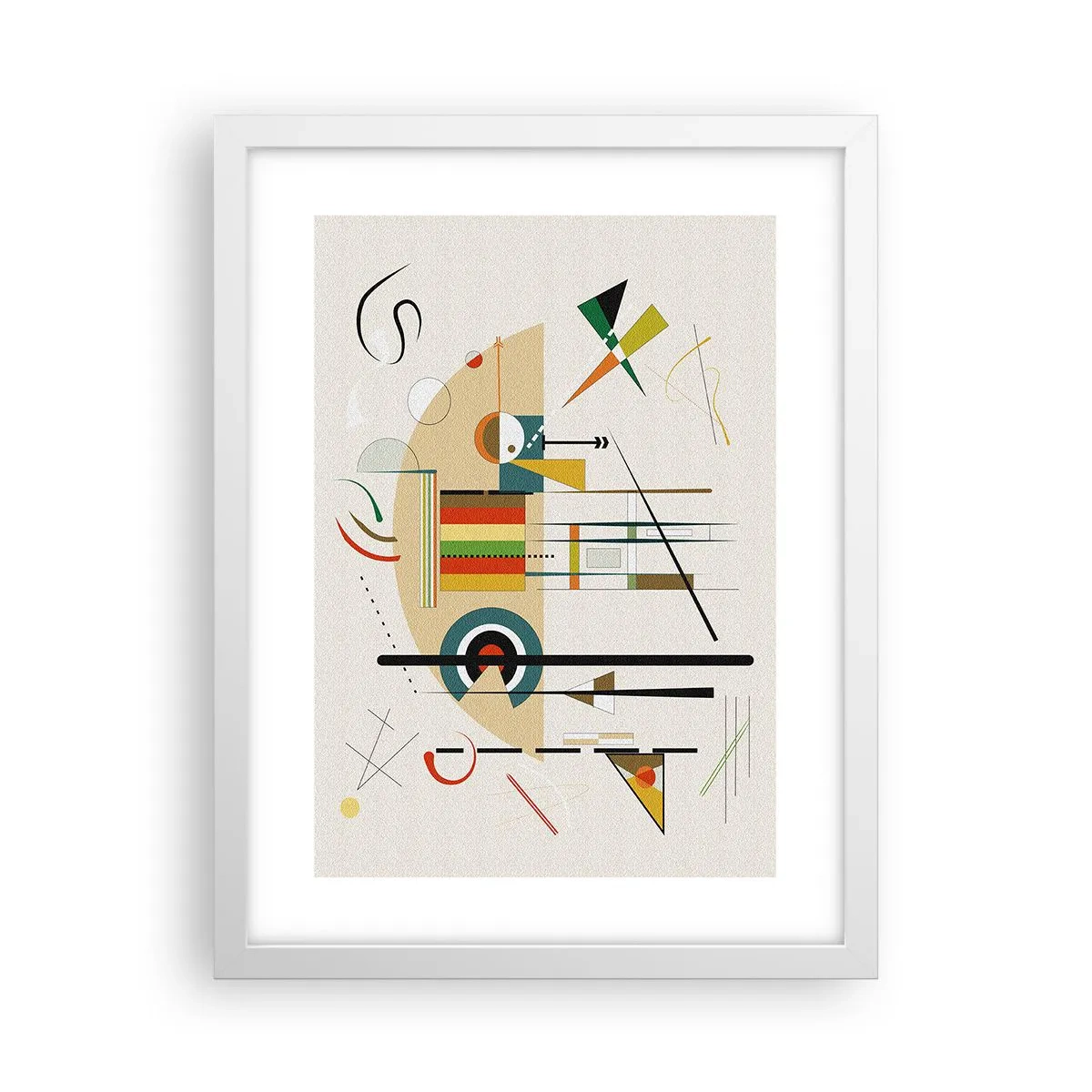 Affisch i vit ram - Så världen skrattar - 30x40 cm