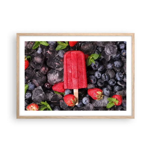 Affisch i ram av ljusek - En smak av varm sommar - 70x50 cm