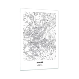 Glastavla - Bild på glas - Romersk ring - 80x120 cm