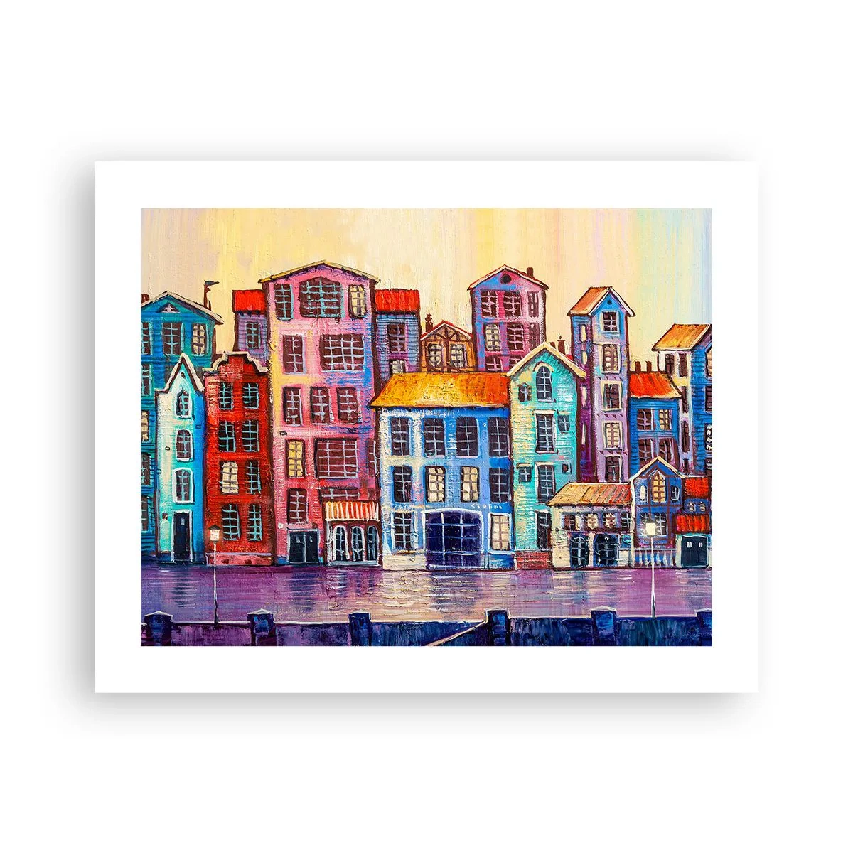 Affisch - En sagostad  - 50x40 cm