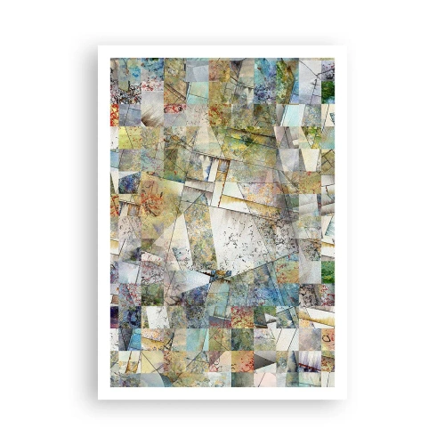 Affisch - Geometrisk omblandning - 70x100 cm