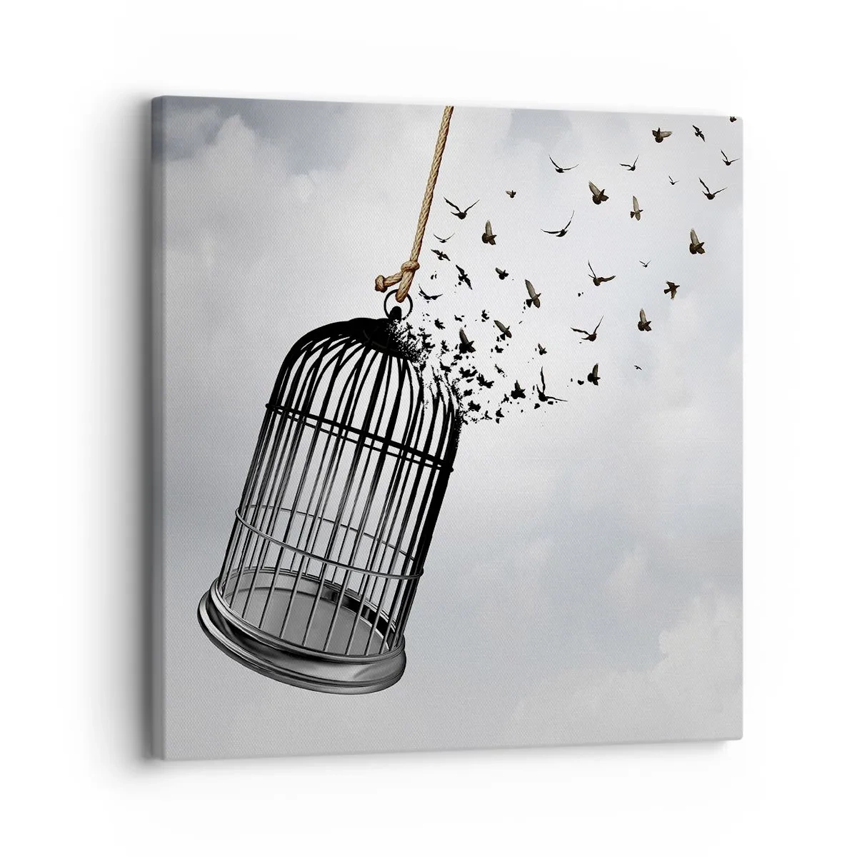 Canvastavla - Bild på duk - Tro...Hopp...Frihet! - 30x30 cm