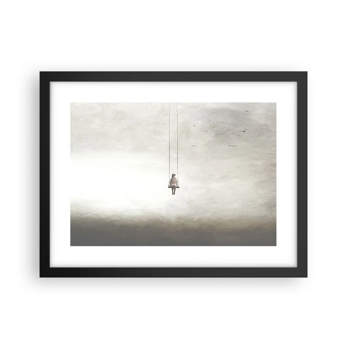 Affisch i svart ram - Barn i oss - 40x30 cm