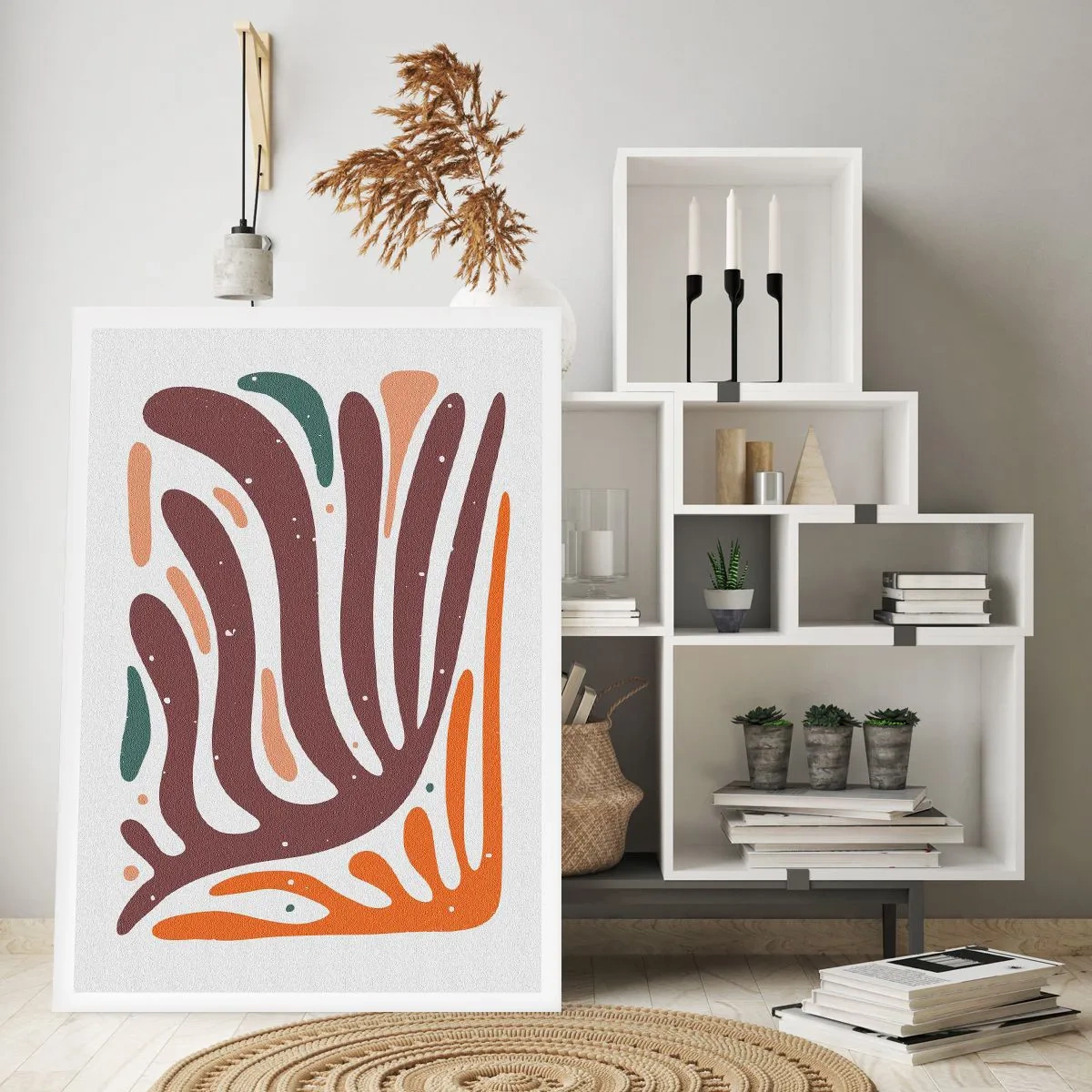 Affisch - Strålande organisk komposition - 50x70 cm