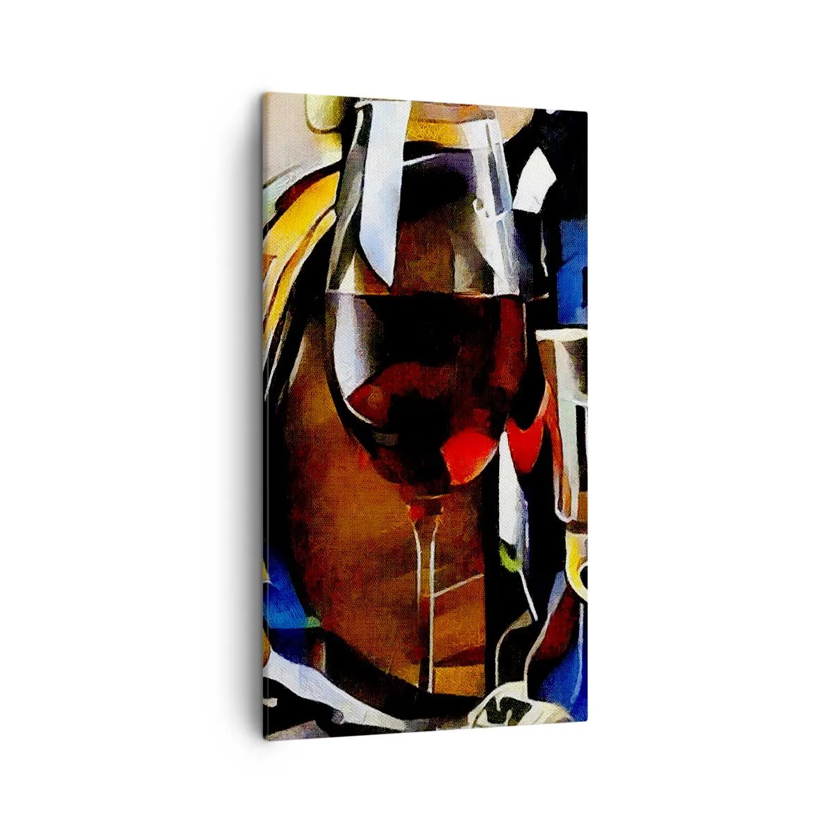 Canvastavla - Bild på duk - Så blir världen färgglad - 45x80 cm