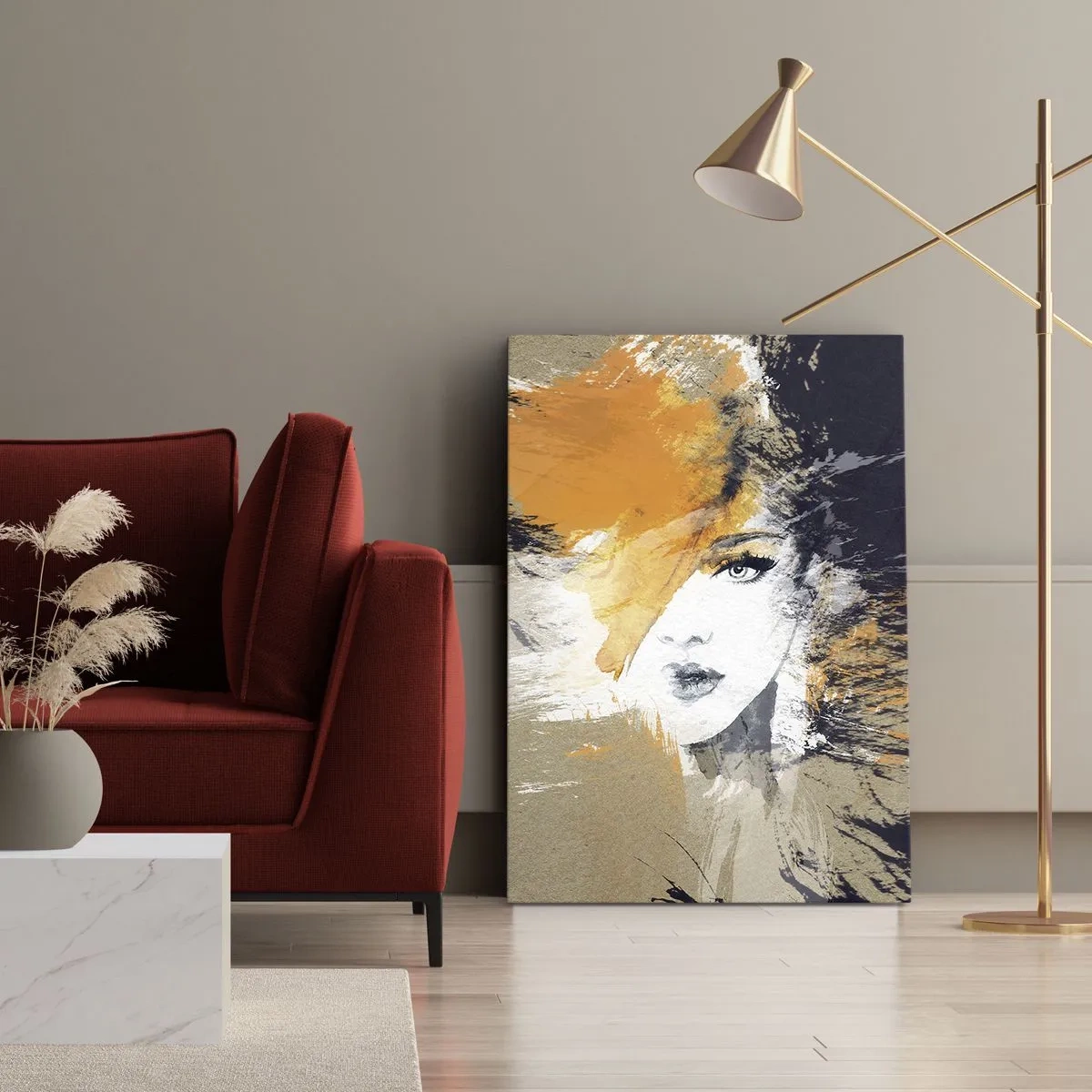 Canvastavla - Bild på duk - Och så blir det ljus - 50x70 cm